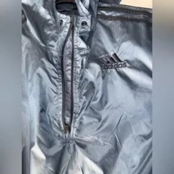 New absolutely stunning half zip men’s large adidas black hooded light - Picture 8 of 10